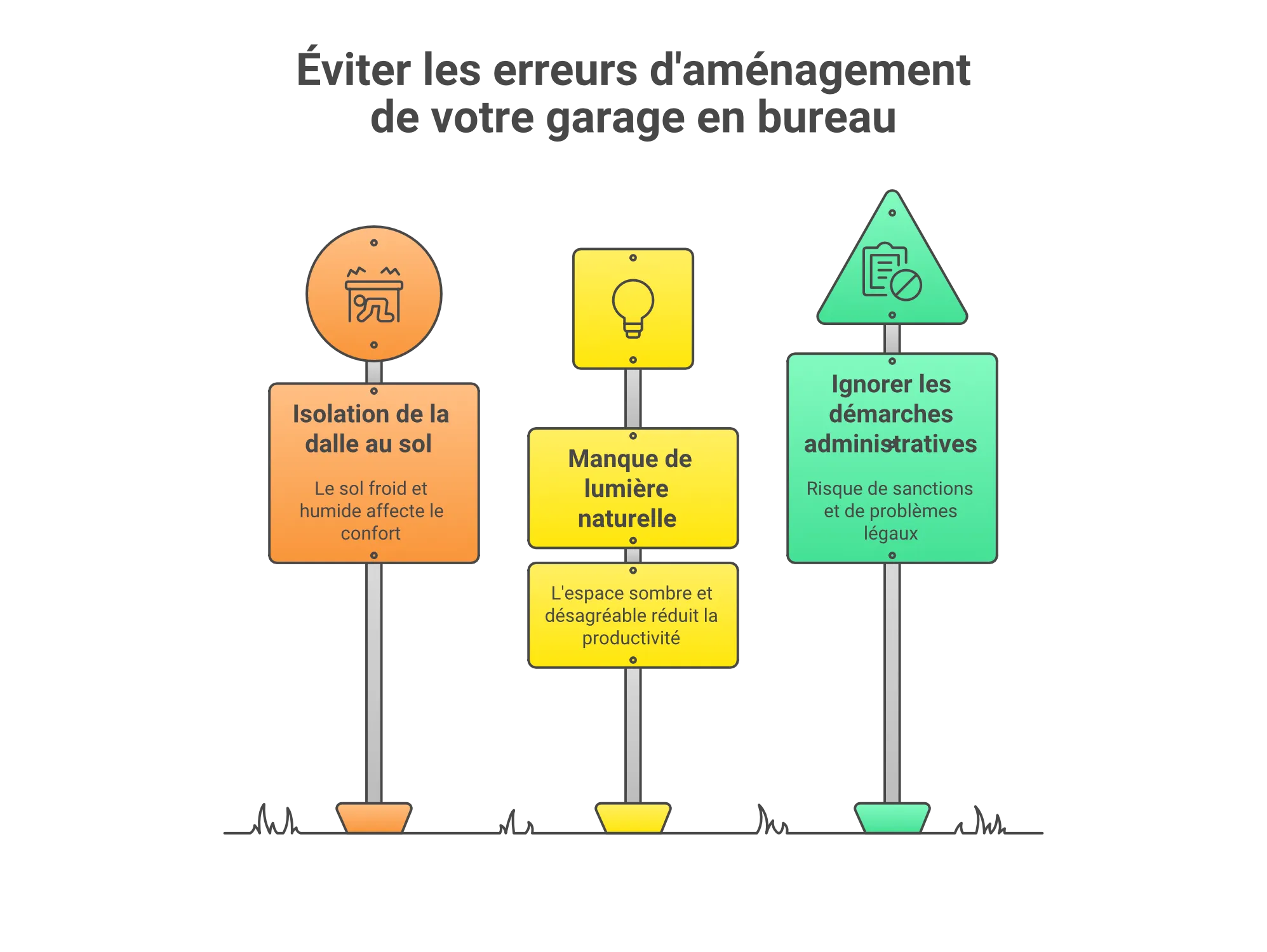 éviter les erreurs lors de l'aménagement de votre garage en bureau à Louannec