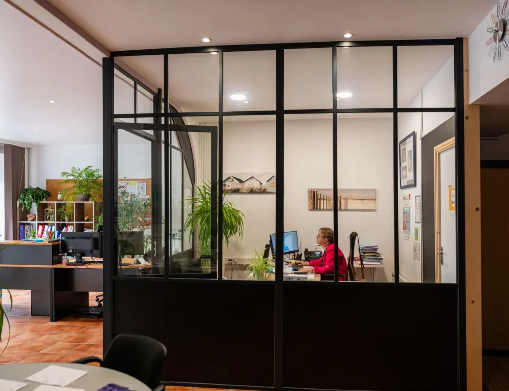 verrière d'atelier pour bureau à Lannion