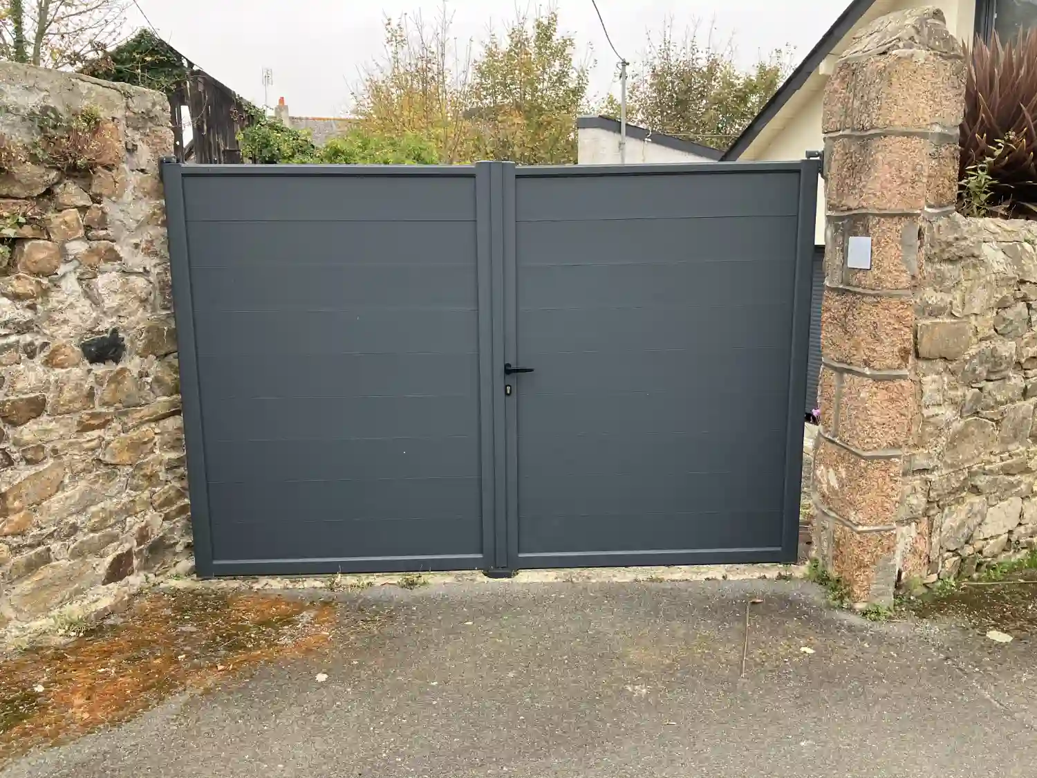 grand portail sécurisé 1,80m lannion louannec perros