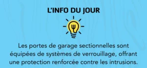 chiffres clés statistiques porte de garage sectionnelle